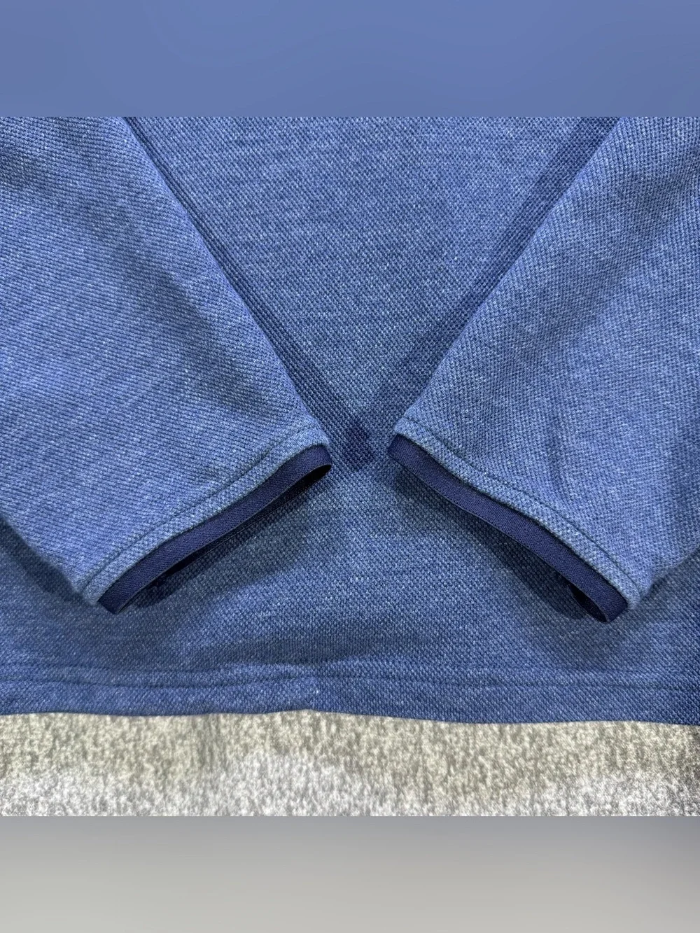J. Crew Performance Blue Half-Zip Pullover With COOLMAX Technology Size Medium